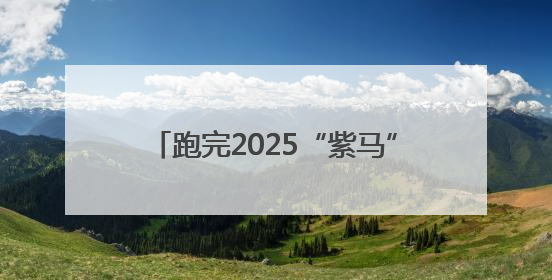 跑完2025“紫马” 来场“抹黑脸”狂欢