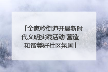 金家岭街道开展新时代文明实践活动 营造和谐美好社区氛围