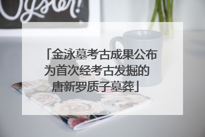 金泳墓考古成果公布 为首次经考古发掘的唐新罗质子墓葬