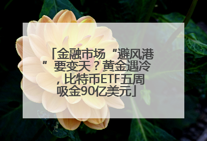 金融市场“避风港”要变天？黄金遇冷，比特币ETF五周吸金90亿美元
