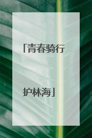 青春骑行护林海