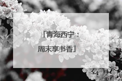 青海西宁：周末享书香