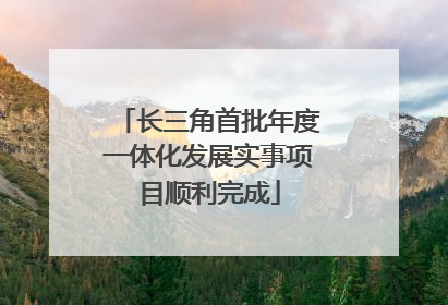 长三角首批年度一体化发展实事项目顺利完成