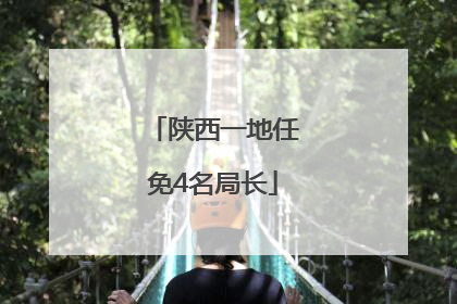 陕西一地任免4名局长