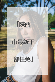 陕西一市最新干部任免