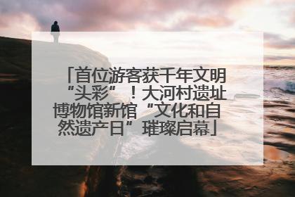 首位游客获千年文明“头彩”！大河村遗址博物馆新馆“文化和自然遗产日”璀璨启幕