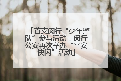 首支闵行“少年警队”参与活动，闵行公安再次举办“平安快闪”活动
