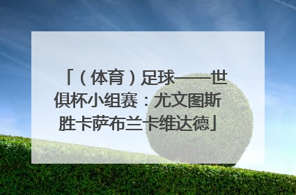 （体育）足球——世俱杯小组赛：尤文图斯胜卡萨布兰卡维达德