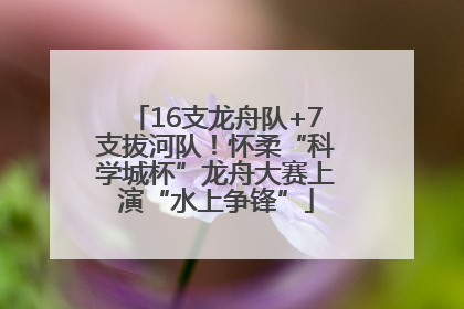 16支龙舟队+7支拔河队！怀柔“科学城杯”龙舟大赛上演“水上争锋”