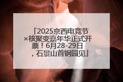 2025京西电竞节×核聚变嘉年华正式开票！6月28-29日，石景山首钢园见