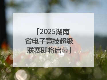 2025湖南省电子竞技超级联赛即将启幕