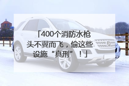 400个消防水枪头不翼而飞，偷这些设施“真刑”！