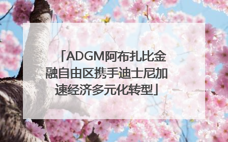 ADGM阿布扎比金融自由区携手迪士尼加速经济多元化转型