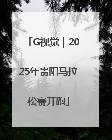 G视觉｜2025年贵阳马拉松赛开跑